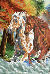 Crystal Art Notebook Kit: Wild Horses+